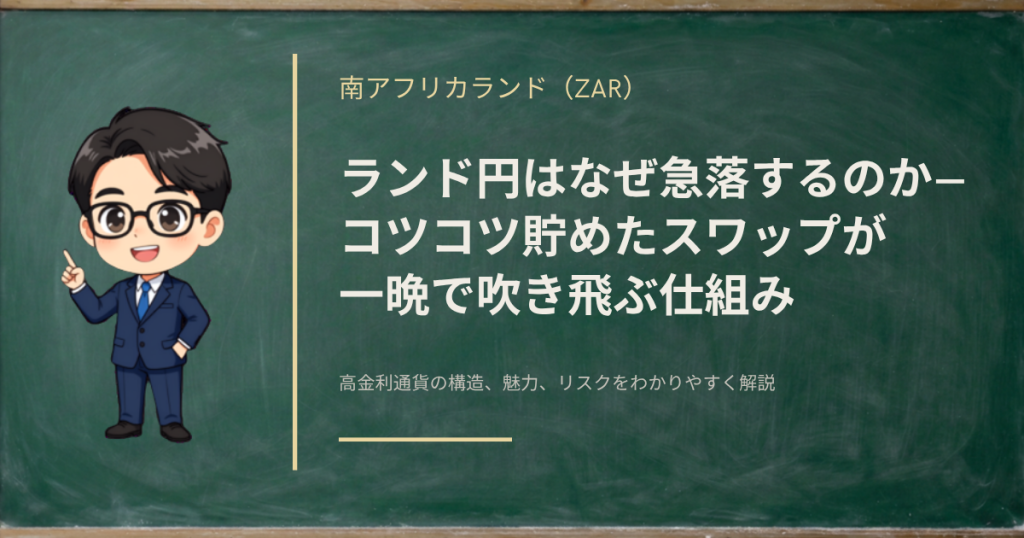 ランド円はなぜ急落するのか――スワップが一晩で吹き飛ぶ仕組みを解説する記事のアイキャッチ