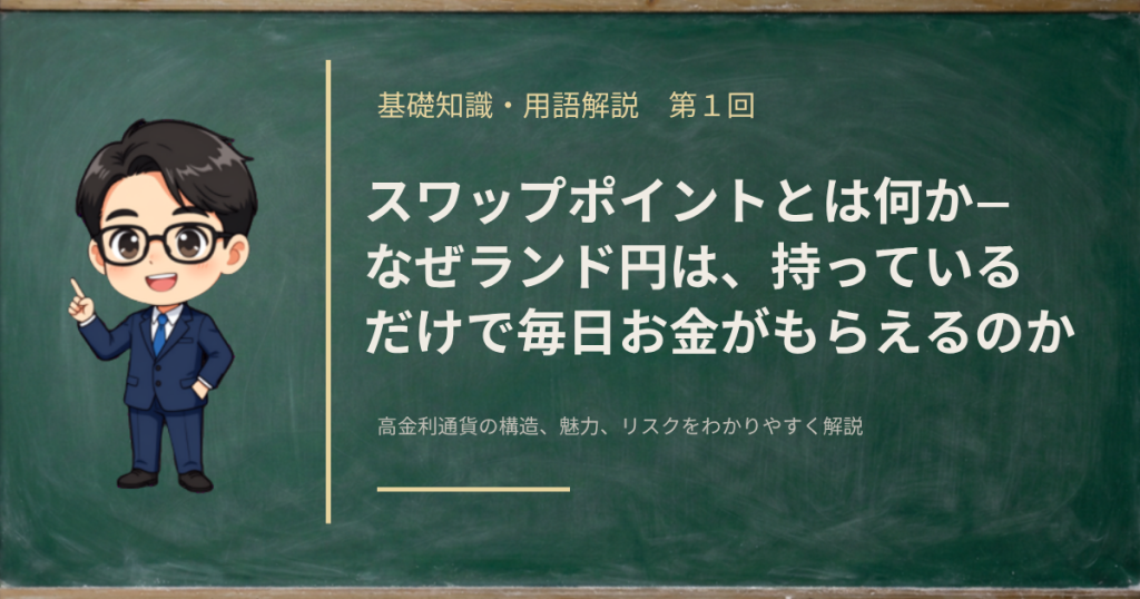 スワップポイントとランド円の仕組みを解説する記事のアイキャッチ画像
