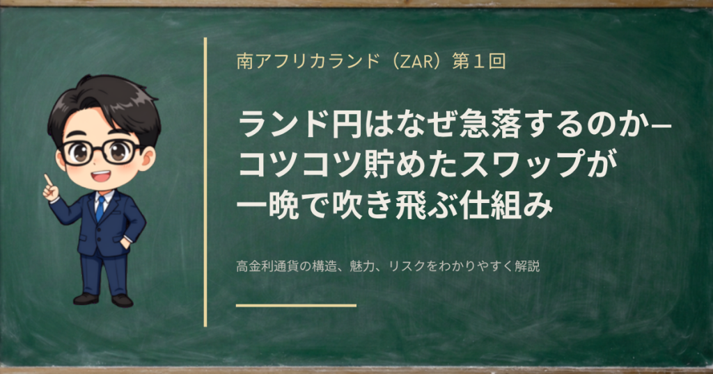 ランド円はなぜ急落するのか――スワップが一晩で吹き飛ぶ仕組みを解説する記事のアイキャッチ