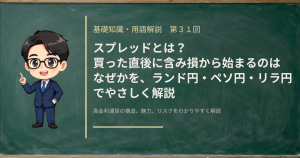 スプレッドの仕組みと、それが広がる場面を新興国通貨で解説する記事のアイキャッチ画像