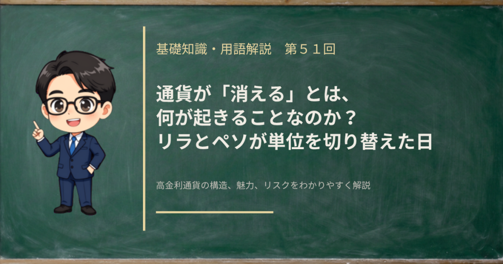 通貨の単位が切り替わった日に口座で何が起きたのかを解説する記事のアイキャッチ画像